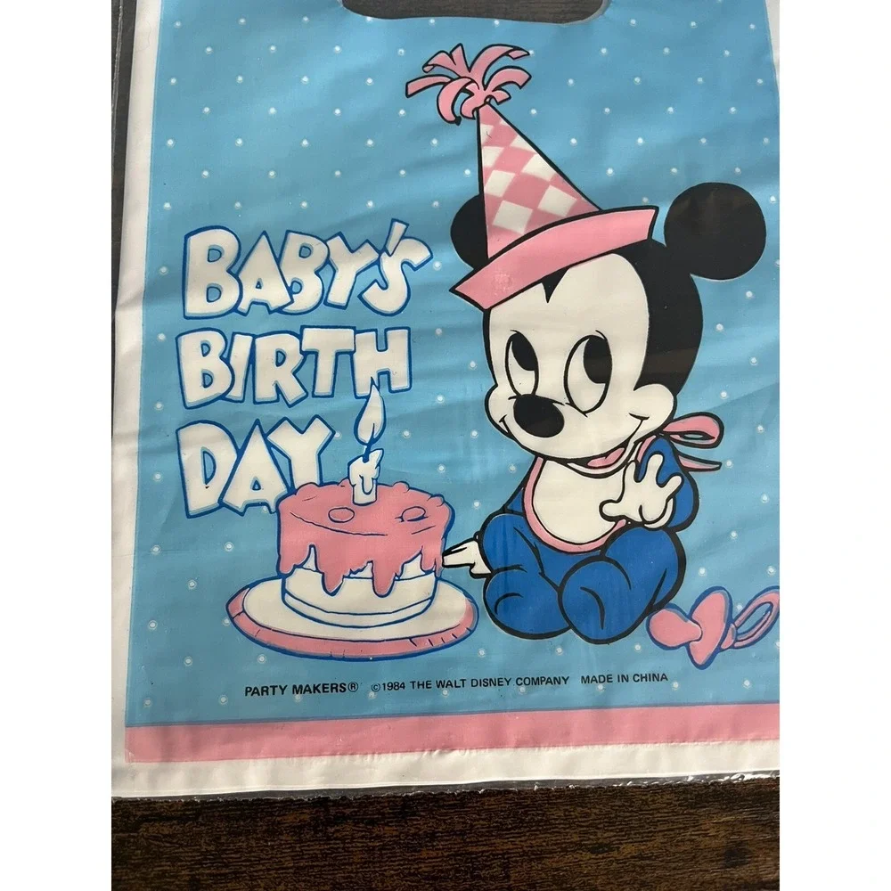 Vintage Disney Babies Baby Mickey Birthday Party Favor Loot Bags 16 Count